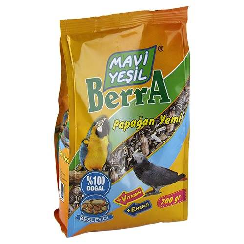 Papağan Yemi Büyük Irk  700 gr Mavi Yeşil Berra