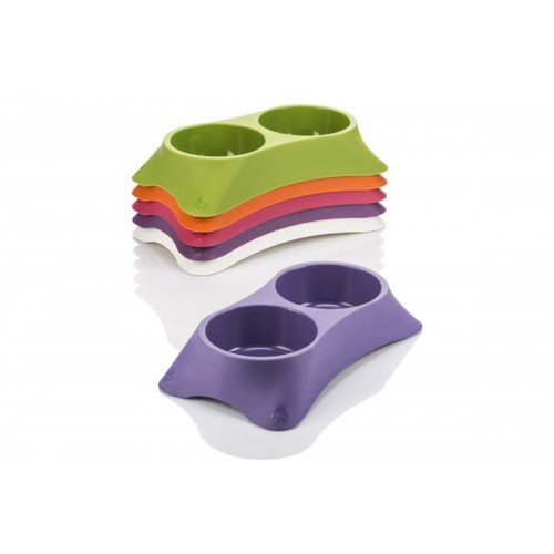 2 Lİ Kedi Mama Kabı Pastel Renk