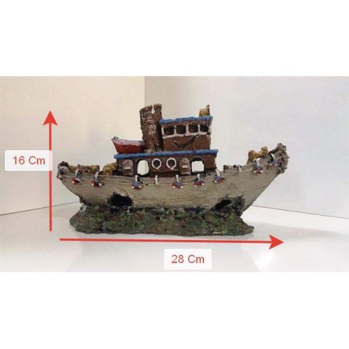 Akvaryum Dekoru Gemi Karadeniz Takası Model-2