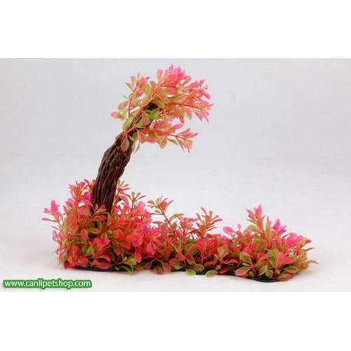 Yeşil Plastik Bitki 25 cm (3525)