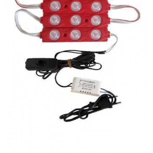 Power Led 40-60 Cm Akvaryuma Uygun 3 Adet Led -- Kırmızı