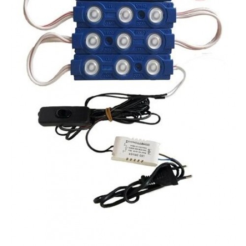 Power Led  40-60 Cm Akvaryuma  Uygun 3 Adet Led -- Mavi