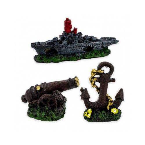 Akvaryum Küçük Dekor set 3 adet