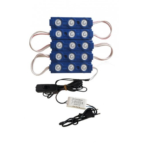 Power Led 50-60 Cm Akvaryuma Uygun 5 Adet Led -- Mavi