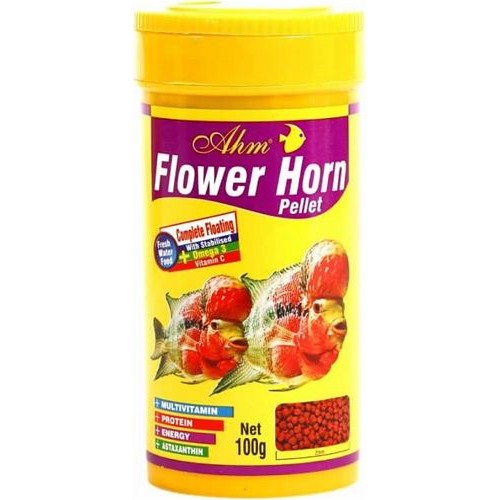 Ahm Flower horn 250 ml Balık Renk Yemi Pellet
