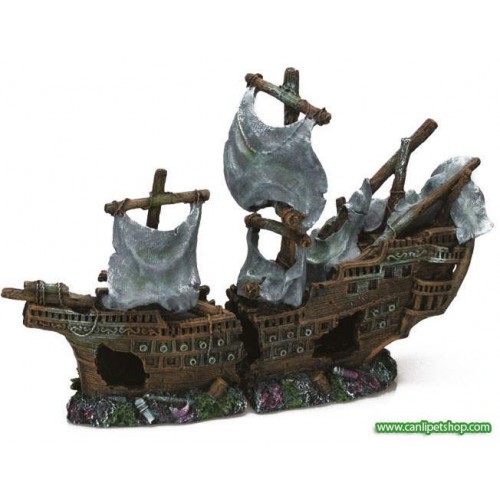 Batık Gemi Dekor Koyu Renkli 42 cm (CH2273BM)