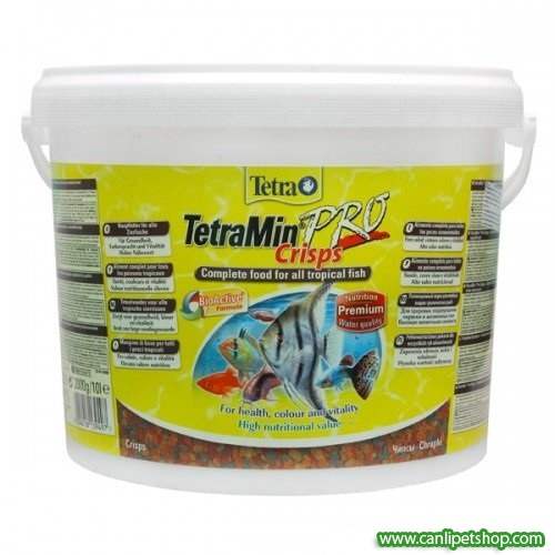 Tetramin Pro Crisps Balık Yemi 10 LT Kova 2000 Gr. 