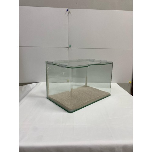 İthal Akvaryum Bombeli 12 Litre 30 cm Extra Clear Camlı Buhar Kapaklı Rodajlı Otobüsle Gönderilicektir