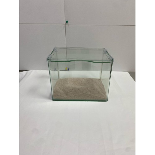 İthal Akvaryum Bombeli 8 Litre 25 cm Extra Clear Camlı Buhar Kapaklı Rodajlı Otobüsle Gönderilicektir