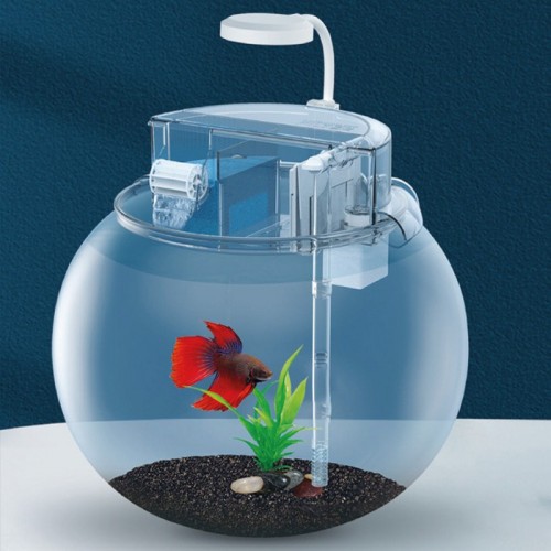 Jeneca YG-29 Mika Fanus Akvaryum Seti 29x29x27 Cm – Modern Tasarım, LED Işıklı ve Filtreli