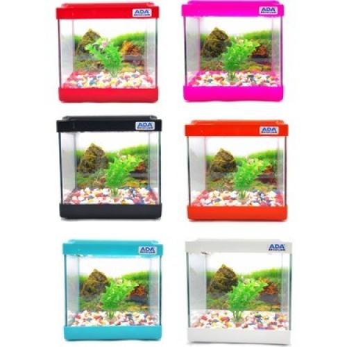 Akvaryum Kare Mini 20 Cm 5 Litre  (Tam Kapaklı)