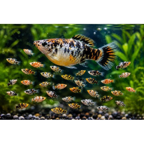 Molly Karışık Yavru 20 Adet 0,5-1 Cm 
