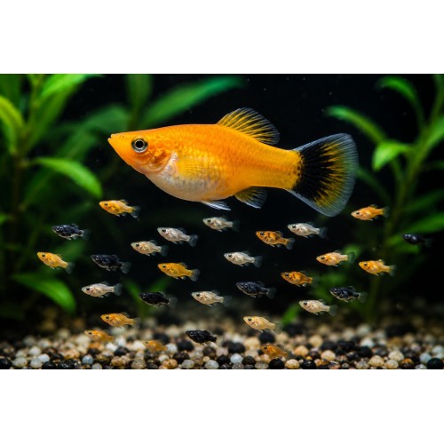 Molly Karışık Yavru 20 Adet 0,5-1 Cm 