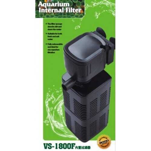 Venusaqua VS-1800F İç Filtre | 18W 1400 L/H – Sağlıklı ve Berrak Akvaryum Suyu