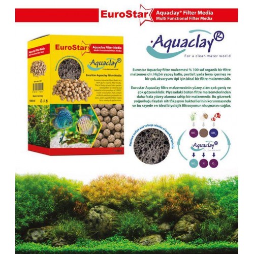 Eurostar Aquaclay Biyolojik Filtre Malzemesi 1 L