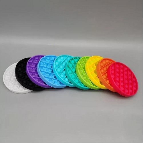 Pop It Push Bubble Fidget Özel Pop Duyusal Oyuncak Zihinsel Stres Yuvarlak 1 ADET