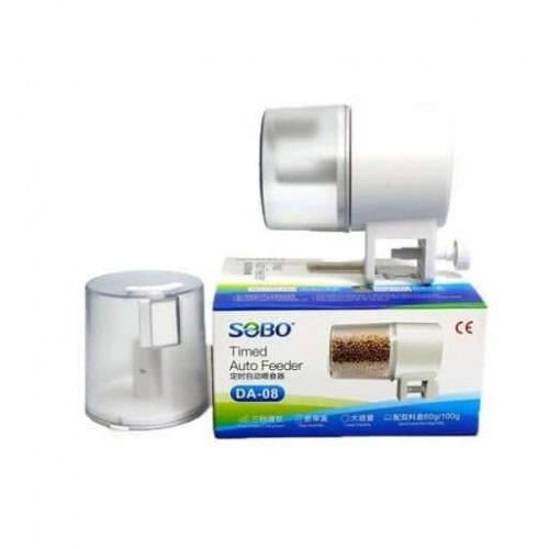 Sobo DA-08 Otomatik Akvaryum Yemleme Cihazı – Zaman Ayarlı ve Ayarlanabilir Yem Miktarı