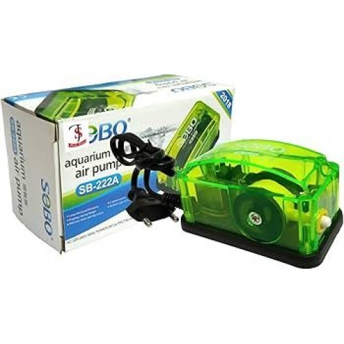 Sobo Tek Çıkışlı Transparan Hava Motoru SB-222A 3W 3 Lt/min