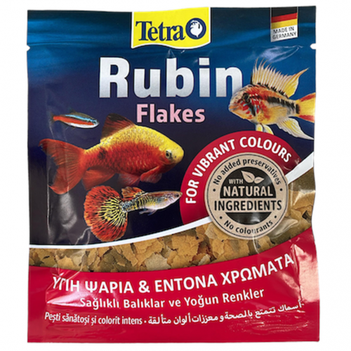 Tetra Rubin Flakes Pul Yem 12 Gr Zarf