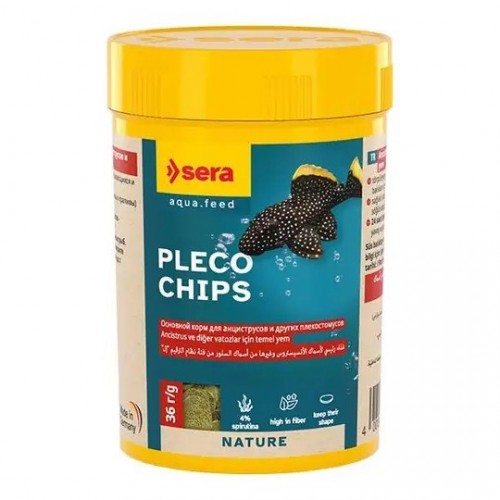 Sera Pleco Chips 100 Ml (Vatoz ve Çöpçü Yemi)