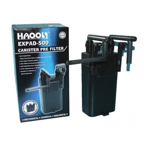 Haqos EXP-500 Askı Tipi Dış Filtre 500 L/h – 250 Lt’ye Kadar Akvaryumlar İçin