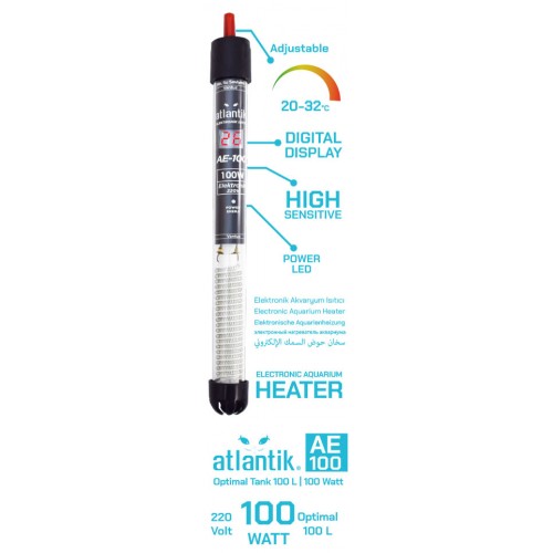 Atlantik Elektronik Isıtıcı 100 W Termostatlı