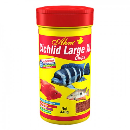 Ahm Cichlid Large XL Chips 1000 ML Büyük Ciklet Yemi