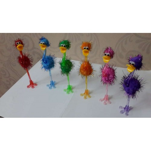 Kuğu Şeklinde Peluş Tükenmez Kalem 1 Adet