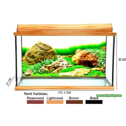 Akvaryum 70 cm (Alüminyum Kapaklı) Otobüs Kargosu