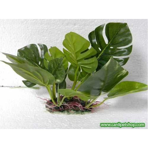Anubias Plastik Bitki 12 Yaprak 15 cm (1215)