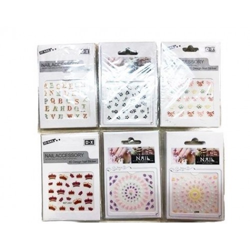 3D Desenli Tırnak Sticker (Nail Stickers) 1 Ad