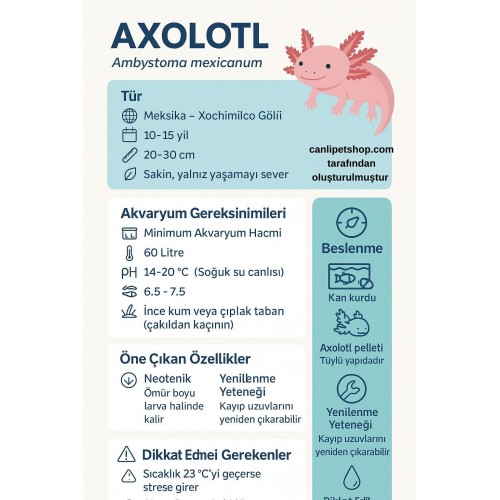 Y-Axolotl Yemi 40 Gr Batan yem