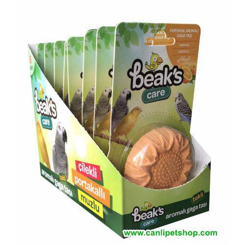 Beaks Portakal Aromalı Kuş Büyük Gagataşı 1 Adet 7 Cm