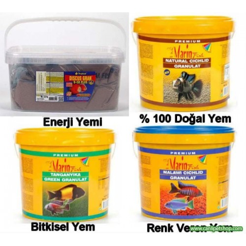 Cikletler İçin Enerji, Renk, Kondisyon ve Bitkisel İçerikli Yem 4 Poşet