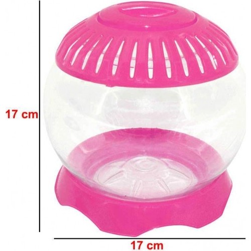 Plastik Ufo Fanus 1 Adet  22 CM Kırmızı Büyük