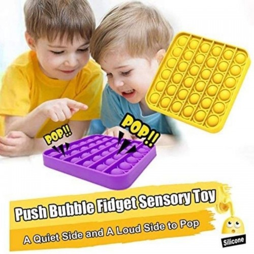 Pop It Push Bubble Fidget Özel Pop Duyusal Oyuncak Zihinsel Stres Kare 1 ADET