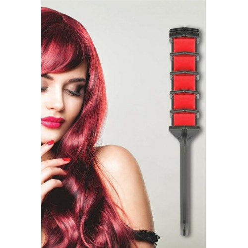 Magic Hair Hairchalk Mini Taraklı Saç Tebeşiri KIRMIZI