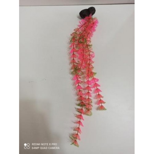 Plastik Bitki 33 cm Tilki Kuyruğu Pembe 