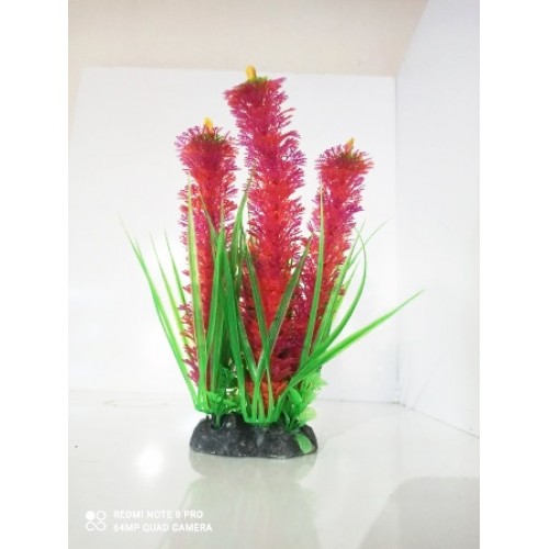 Plastik Bitki 23 cm Pembe Tilki Kuyruğu