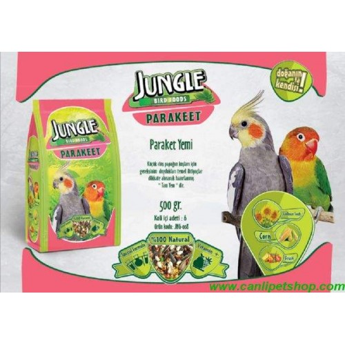 Papağan ve Paraket İçin Yem 500 gr ( Jungle )