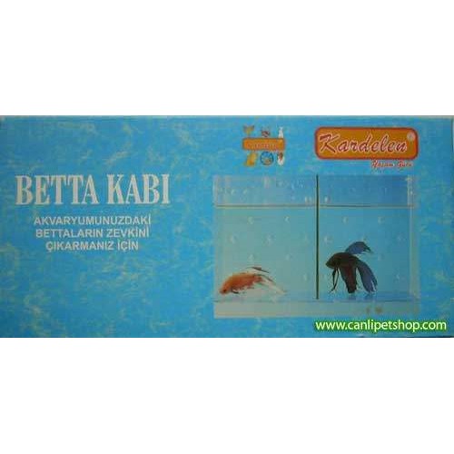 Akvaryum İçi Betta Kabı 2 Bölmeli (Kardelen Marka)