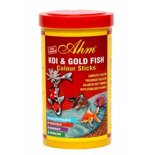 Ahm Koi ve Japon Balığı Renk Yemi (Koi Goldfish Colour Pond Sticks  1000 ml)