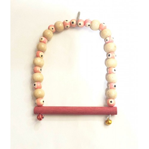 Nazar Boncuklu Kuş Salıncağı (pembe)