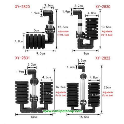 Pipo Filtre ikili Xy-2822  25 cm
