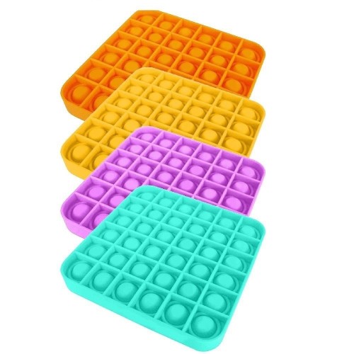 Pop It Push Bubble Fidget Özel Pop Duyusal Oyuncak Zihinsel Stres Kare 1 ADET