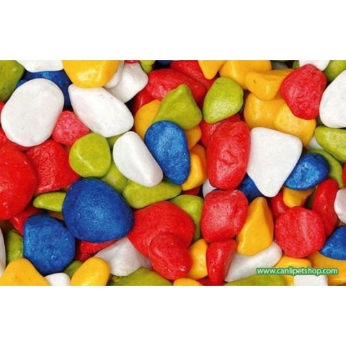 Karışık Renkli Taş 1 Kg 5-6 Mm