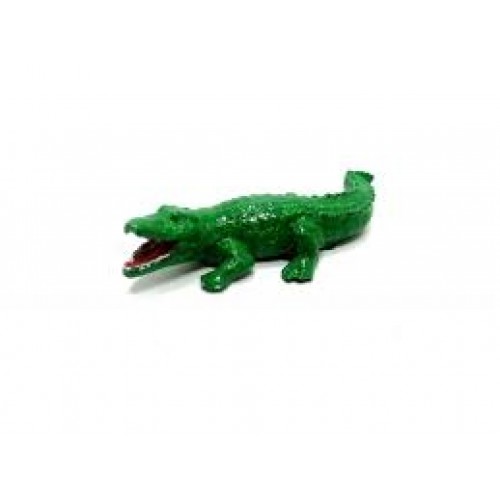 Timsah dekor Neon Yeşil 15x8 Cm